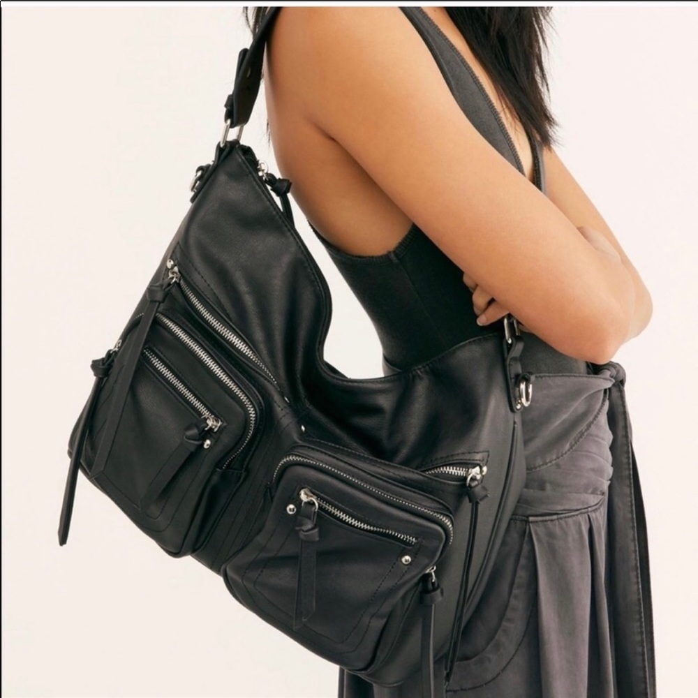 Free People Alexandra Moto Hobo Bag